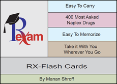 RxExam NAPLEX RX Flash Cards (400 cards)